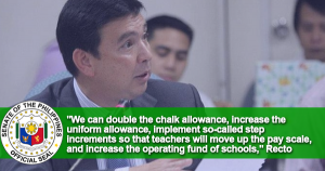 Teachers Can Have Higher Allowances, Take-home Pay by Jan. 1