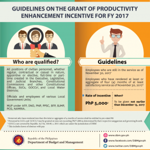 guidelines on the grant of Productivity Enhancement Incentive (PEI)