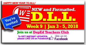 Week 9 - 3rd Quarter - Daily Lesson Log