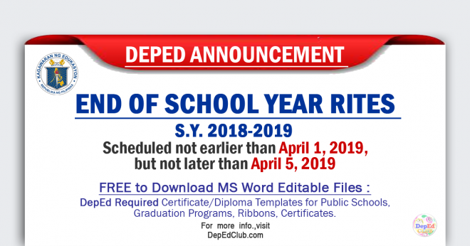 graduation rites 2019