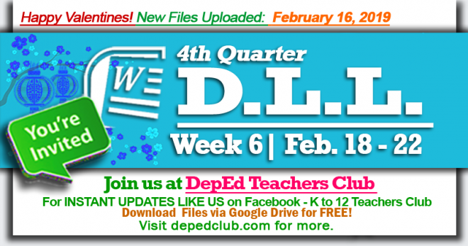 week 6 daily lesson log 4th quarter