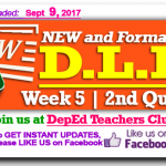 week 5 daily lesson log