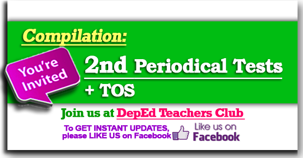 2nd Periodical Test Compilation Deped Teachers Club 8853