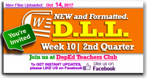 Week 10 - 2nd Quarter - Daily Lesson Log
