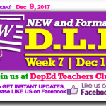 Week 7 - 3rd Quarter - Daily Lesson Log