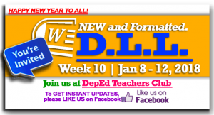Week 10 - 3rd Quarter - Daily Lesson Log1