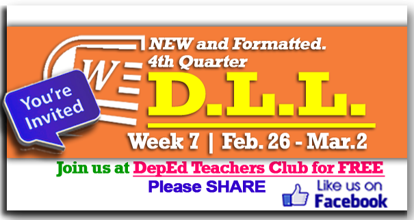 Week 7 - 4th Quarter - Daily Lesson Log