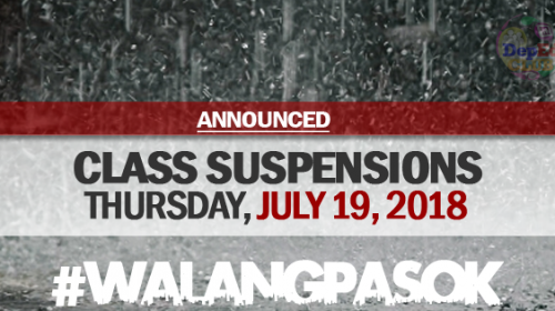 class cancellations july 19 2018