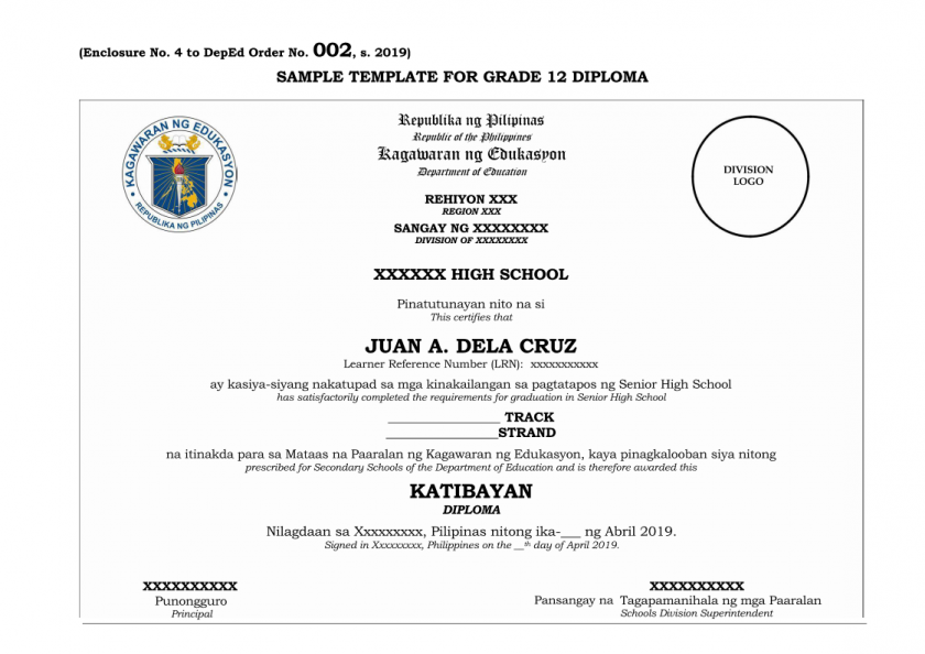 DepEd Diploma