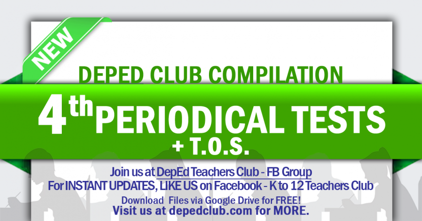 4th Periodical Tests The Deped Teachers Club 0687