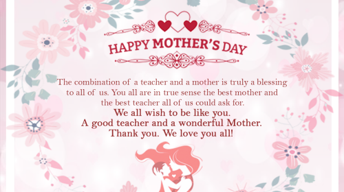 happy mothers day to teachers