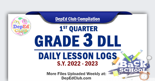 1st Quarter Grade 3 Daily Lesson Log The Deped Teachers Club 4146