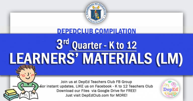 Learners Material Archives - The Deped Teachers Club