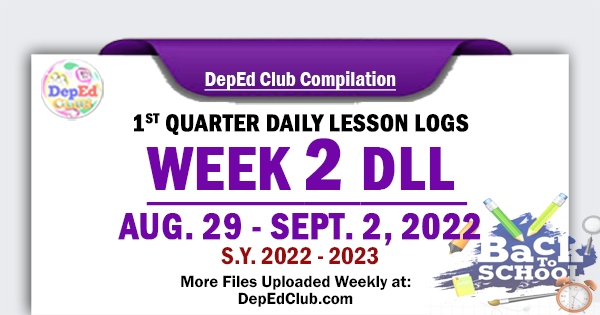 week 2 august 29 - september 2 1st quarter daily lesson log