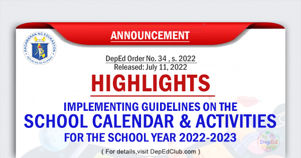SCHOOL ACTIVITIES FOR SCHOOL-YEAR-2022-2023