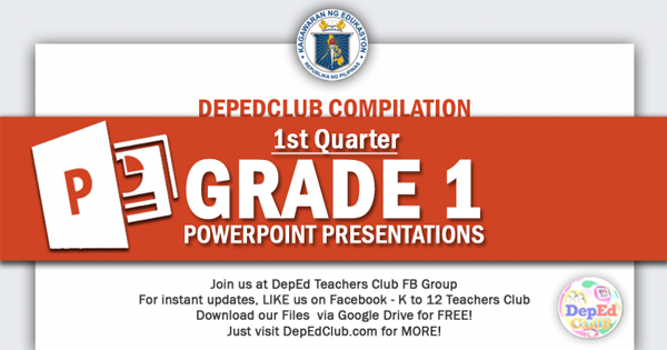 powerpoint presentation grade 1 1st quarter