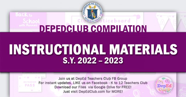 k to 12 instructional materials