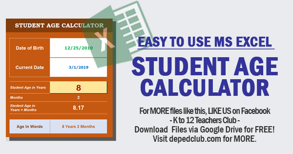 STUDENT AGE CALCULATOR