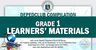 deped Grade 1 learners materials