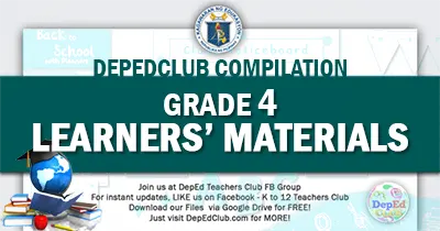 deped Grade 4 learners materials