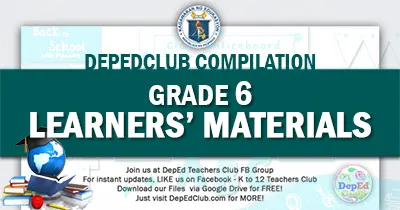 deped Grade 6 learners materials