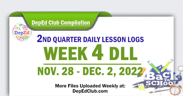 ready made week 4 quarter 2 daily lesson log