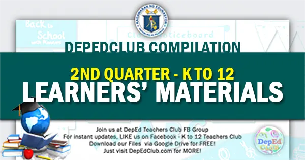 k to 12 instructional materials - 2nd Quarter