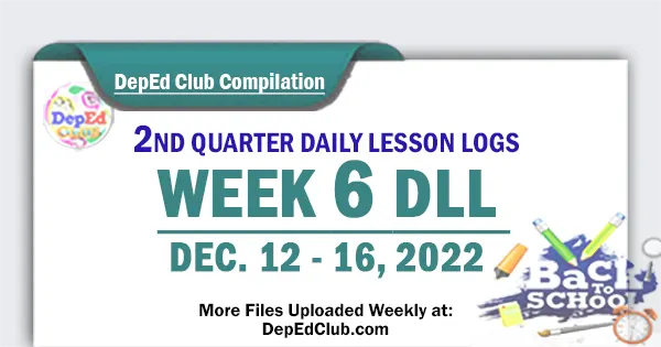 ready made week 6 quarter 2 daily lesson log