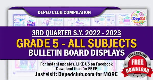 Grade 5 Bulletin Board Displays - 3rd Quarter