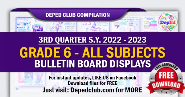 Grade 6 Bulletin Board Displays - 3rd Quarter
