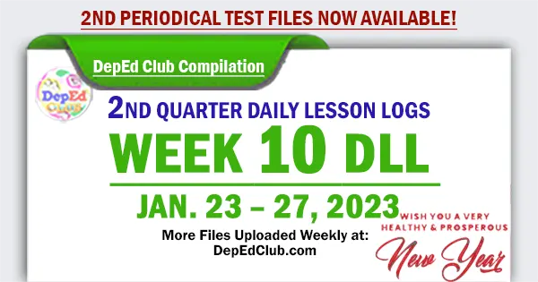 ready made week 10 quarter 2 daily lesson log