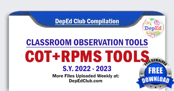 Classroom Observation Tools RPMS Tools The DepEd Teachers Club   Classroom Observation Tools RPMS Tools.webp