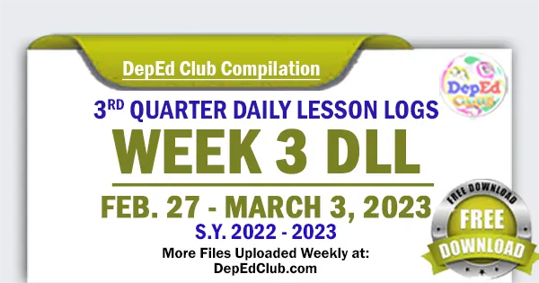 ready made week 3 quarter 3 daily lesson log