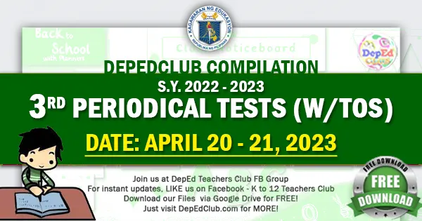 More 3rd Periodical Test With Tos Compilation Sy 2022 2023 9209