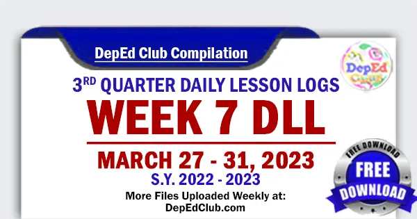 ready made week 7 quarter 3 daily lesson log