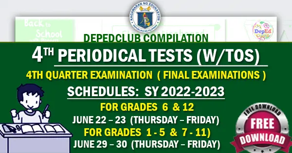 More 4th Periodical Tests With Tos Compilation Sy 2022 2023 0947