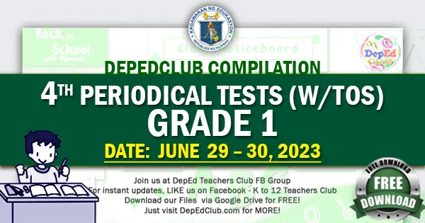 grade 1 MELC Based Periodical Tests