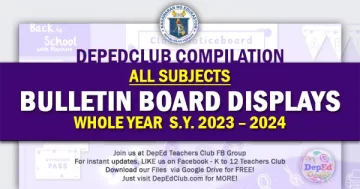 bulletin board displays SY 2023 2024