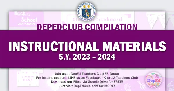 DepEd k to 12 instructional materials