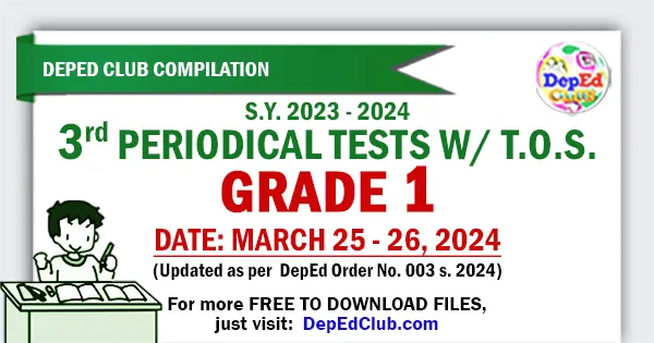 grade 1 MELC-Based Periodical Tests