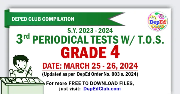 grade 4 MELC-Based Periodical Tests