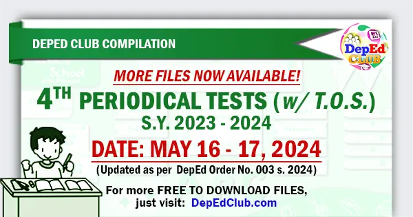 DepEd 4th quarter exams schedule