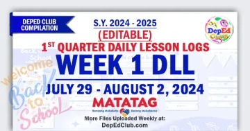 q1 w1 matatag dll daily lesson logs