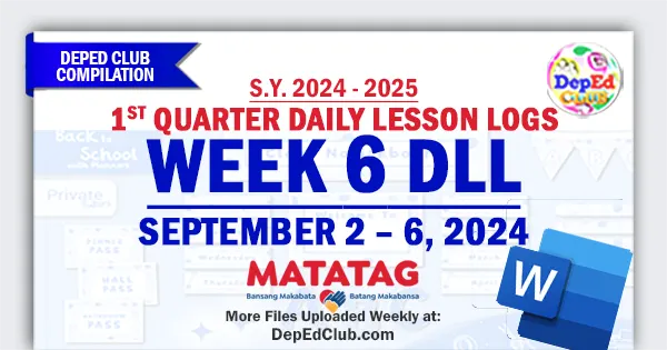 q1 w6 matatag dll daily lesson logs