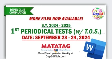 DepEd 1st quarter exams schedule