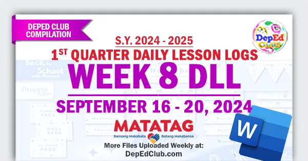 q1 w8 matatag dll daily lesson logs