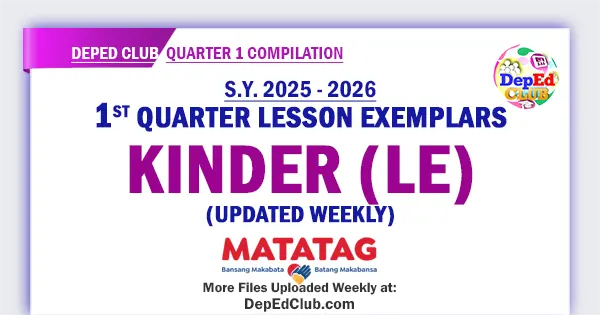 Kinder LE Quarter 1 Download
