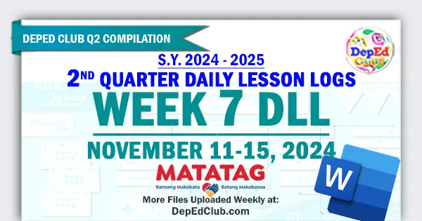 q2 w7 matatag dll daily lesson logs