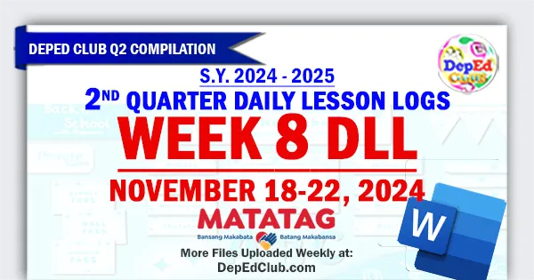 q2 w8 matatag dll daily lesson logs