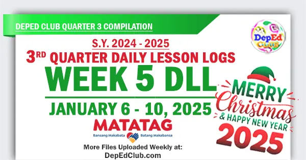 q3 w5 matatag dll daily lesson logs